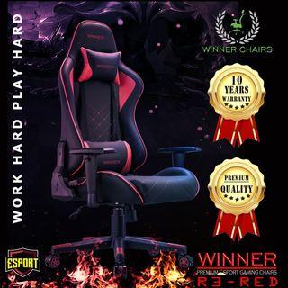 Gaming Chair WINNER R3-RED Ergonomic Office Computer Gaming Multifunction Chair  (10 years warranty)