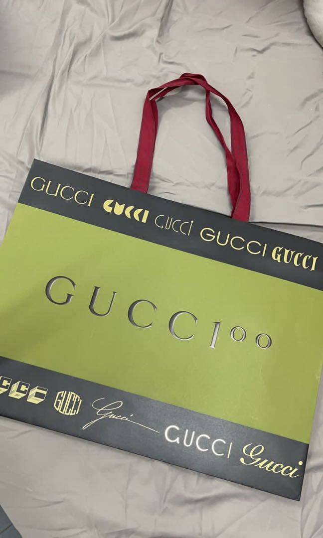 Gucci 100th Anniversary Limited Edition Paperbag, Luxury, Bags ...