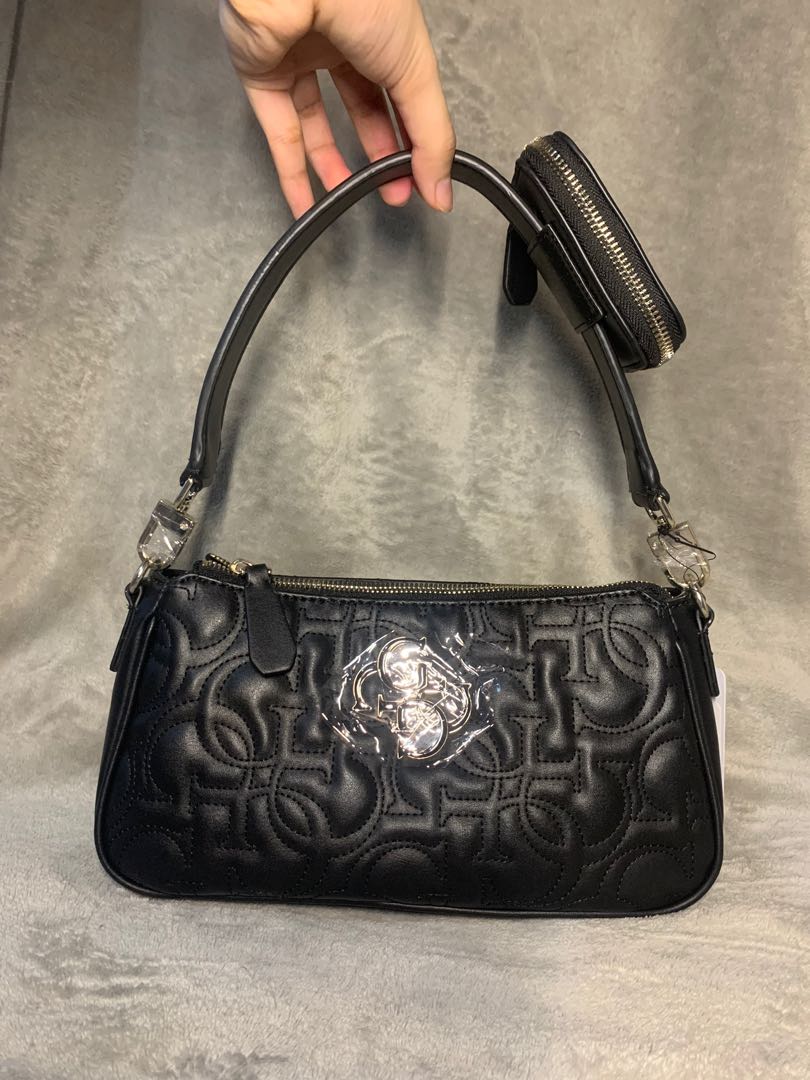 GUESS Kamryn quilted shoulder bag, Women's Fashion, Bags & Wallets