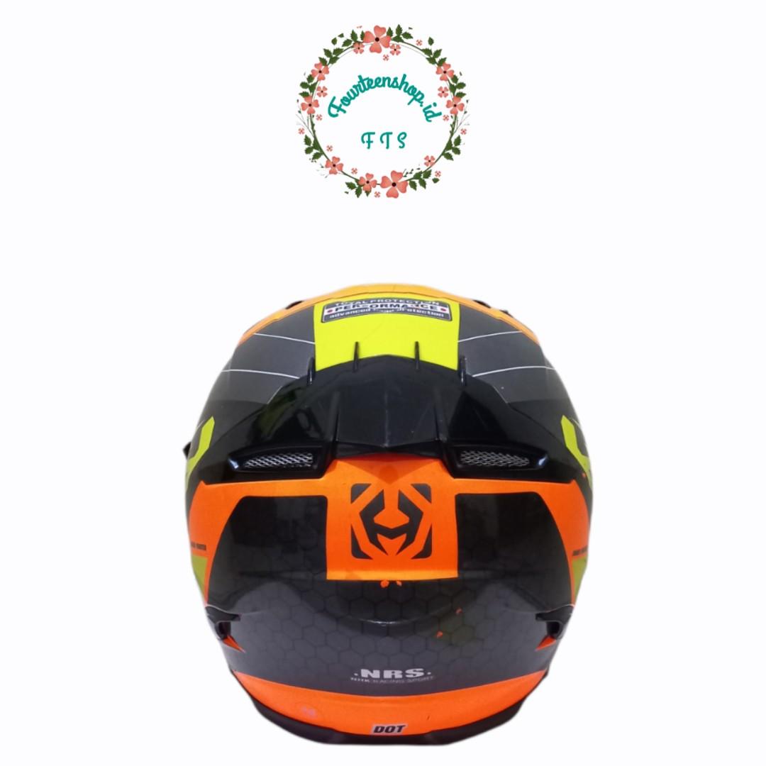 Helm Full Face NHK RX9 Orange Motor di Carousell