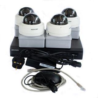 HIKVISION IP POE 4 Cameras CCTV Package DS-7604NI-Q1-4P with DS-2CD1123G0E