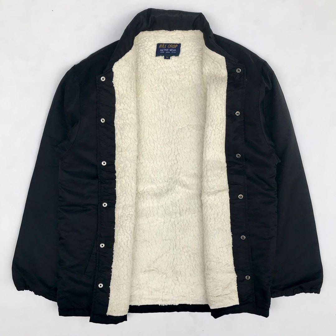 Hill Crop Sherpa Coach Jacket, Fesyen 