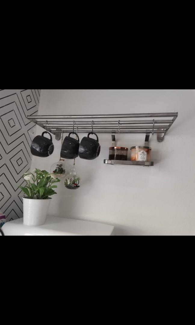 Ikea brogrund shelf & grundtal, Furniture & Home Living, Bathroom