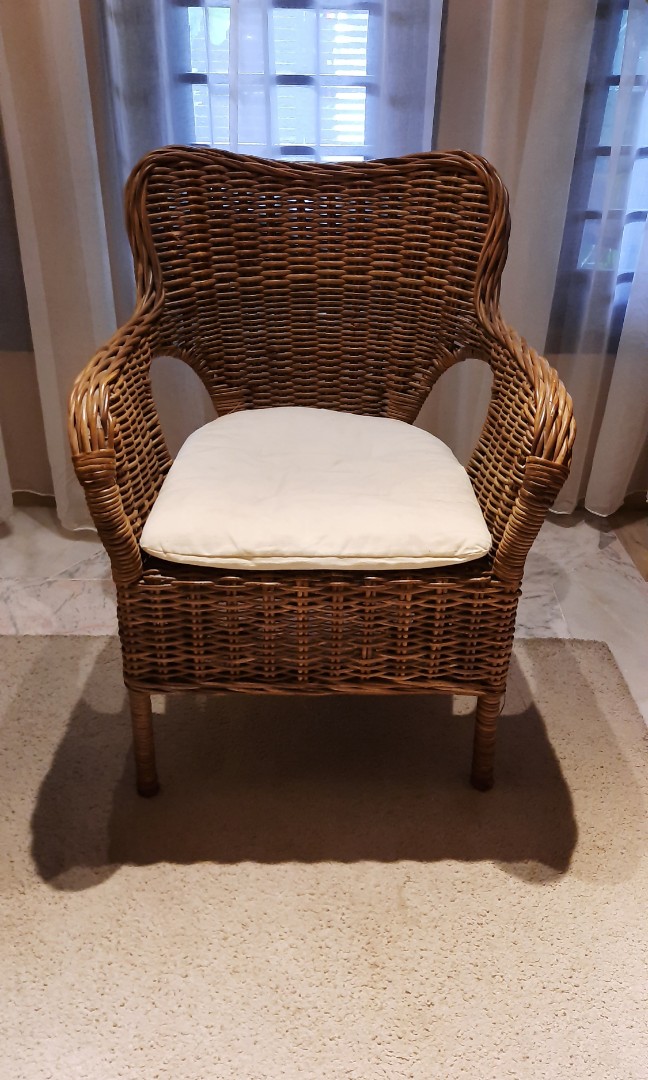 Ikea Byholma Rattan Chair, Furniture & Home Living, Furniture, Chairs