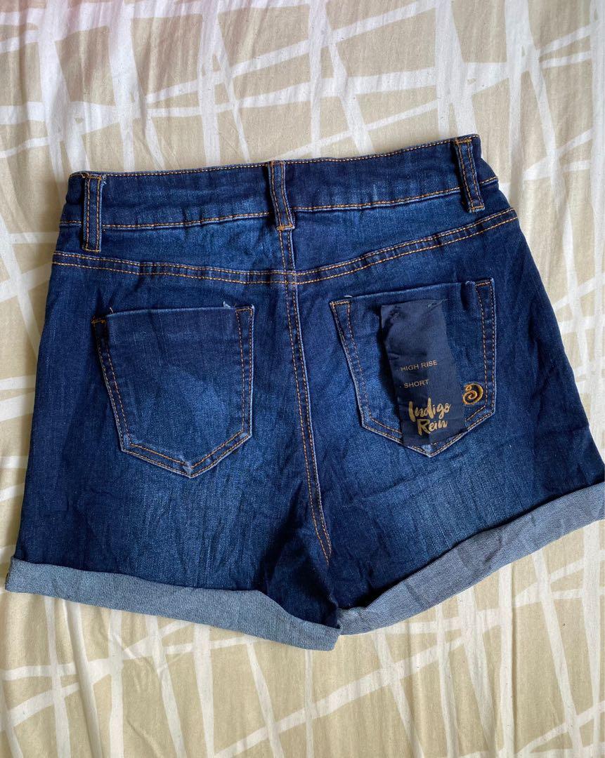 Indigo rein high outlet rise shorts