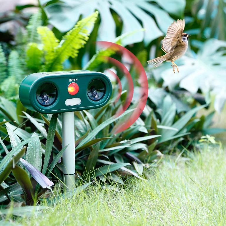 INTEY Cat Repellent Ultrasonic, Animal Repeller Deterrent Outdoor
