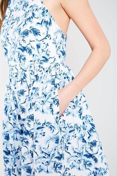 Jack Wills "Constance" Floral Midi Dress - Vintage Style Cross strap back,  Women's Fashion, Dresses & Sets, Dresses on Carousell