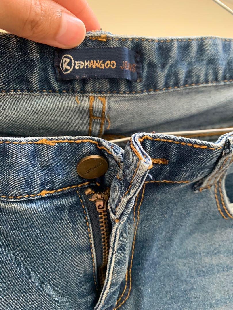 Red top mango jeans