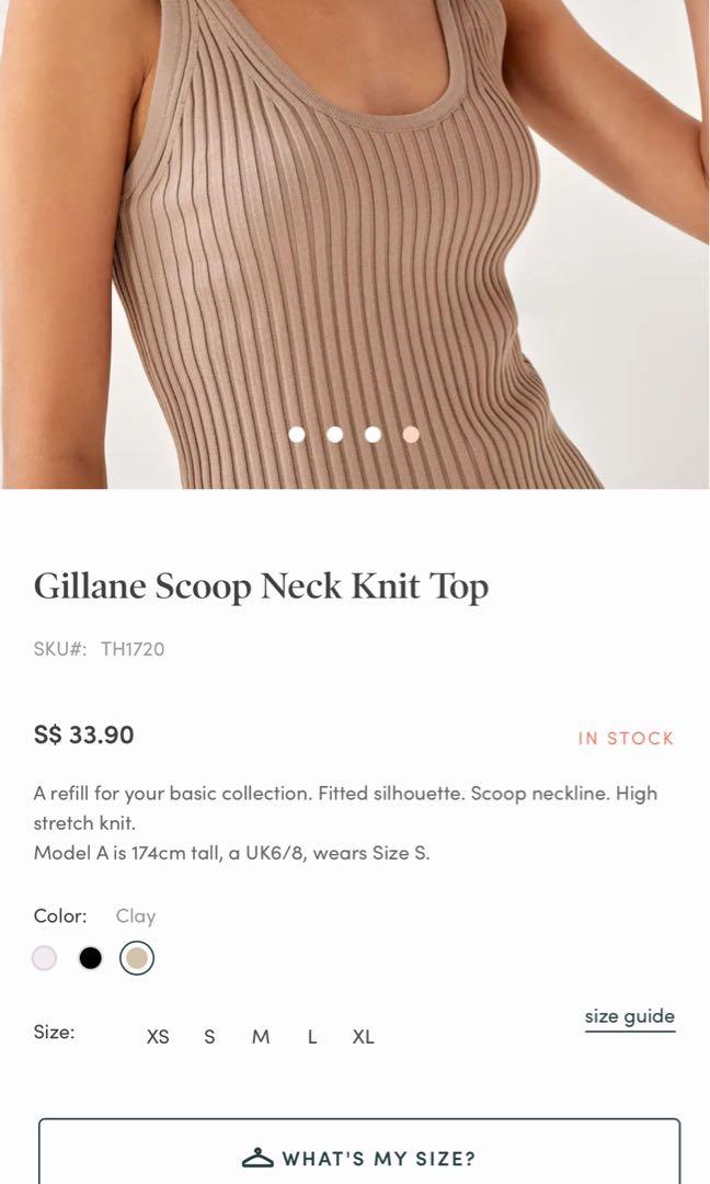 Gillane Scoop Neck Knit Top