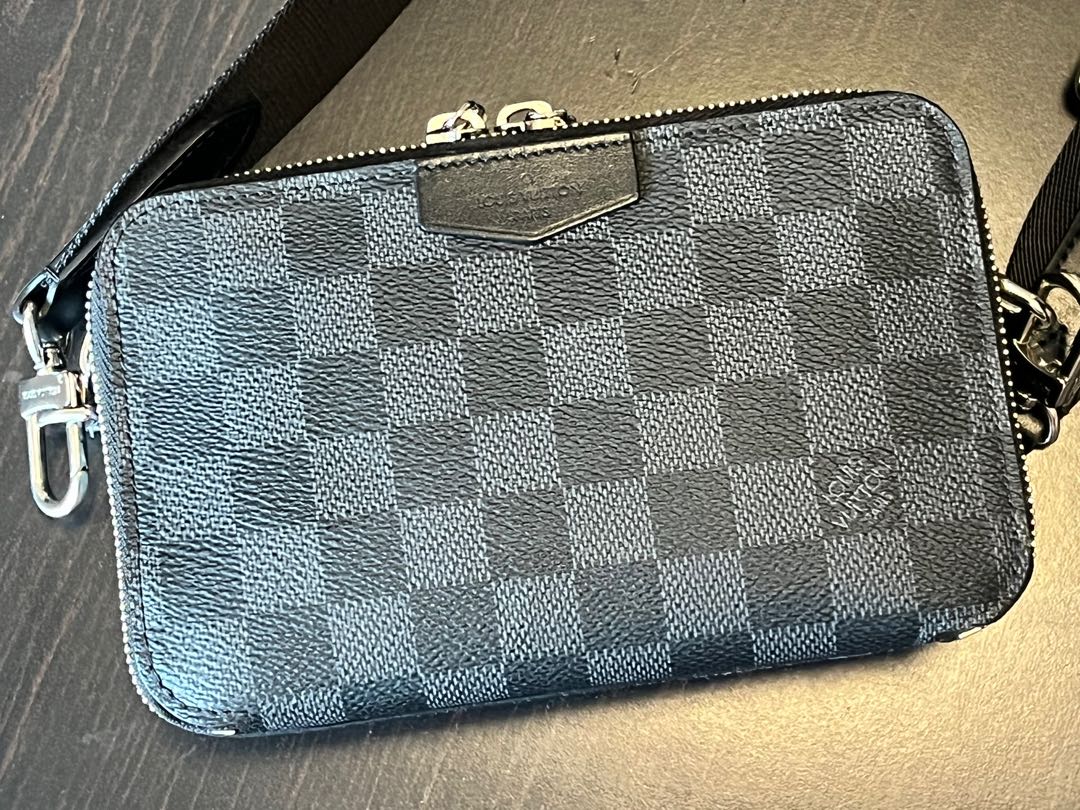 Louis Vuitton Alpha Wearable Wallet, Grey