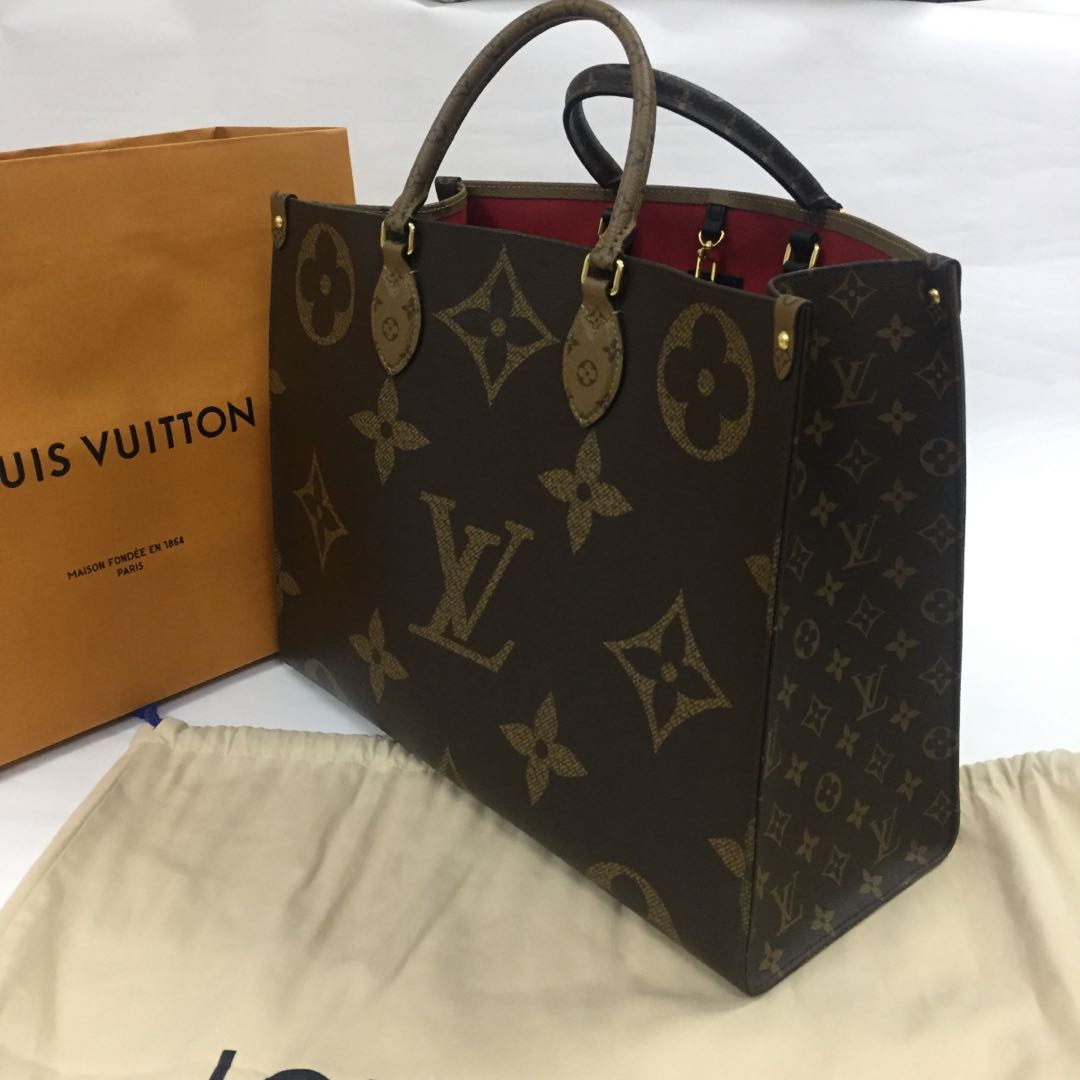 Louis Vuitton OnTheGo GM (bigger) MM Reverse, Luxury, Bags & Wallets on  Carousell