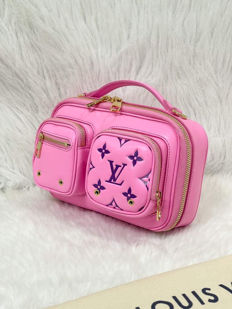 Louis Vuitton Utility Monogram Embossed Crossbody Bag in Hot pink