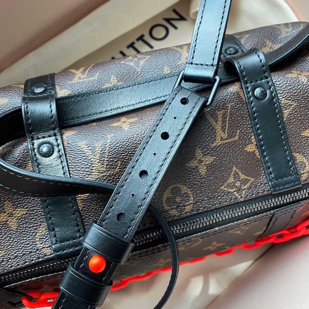 Louis Vuitton Virgil Abloh polochon papillon messenger bag, Men's