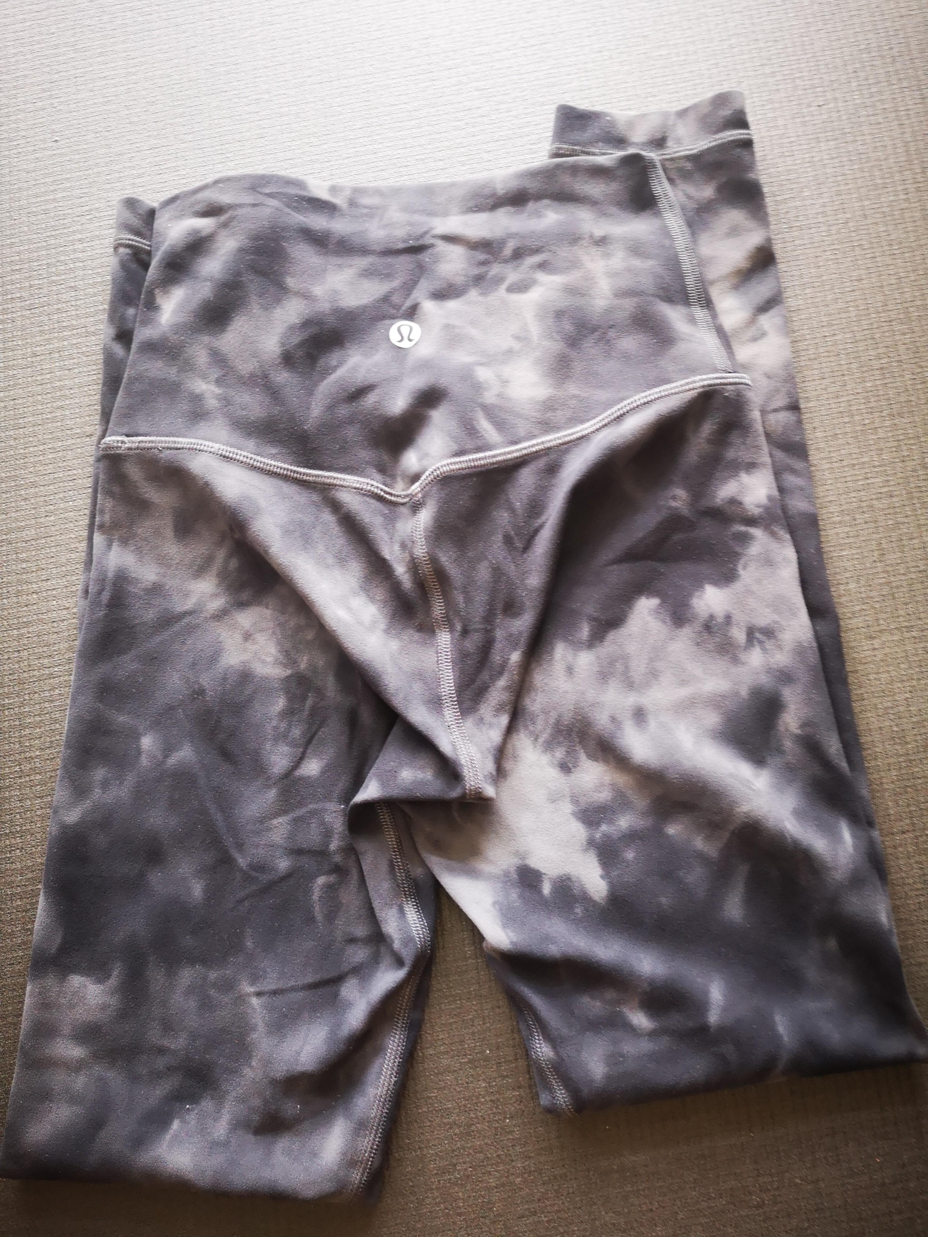 Lululemon Align Pant 25 Leggings Size 10 Diamond Dye Pitch Grey Graphite  Grey