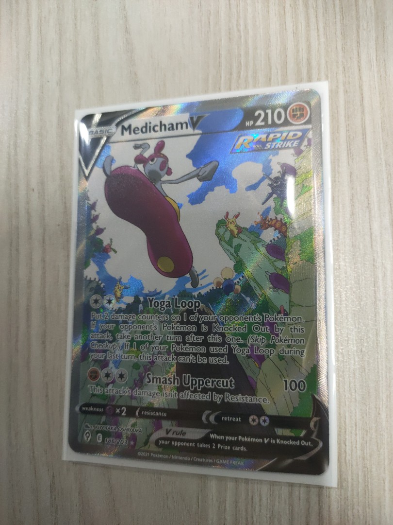 Medicham V alternate Full Art Evolving Skies, Hobbies & Toys