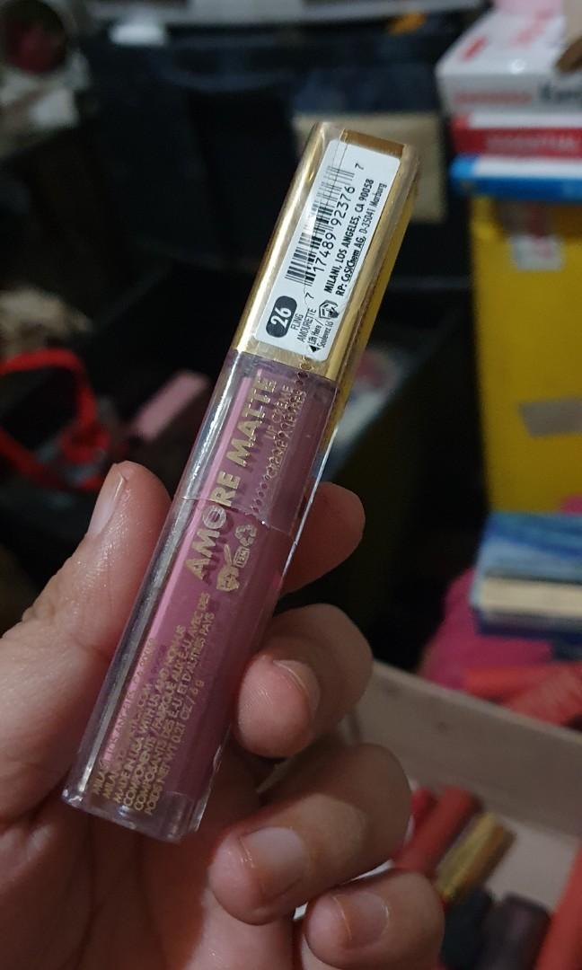Milani Amore Matte in Fling (Category: Makeup) located in Manila. Submitted by kiersten2792 (Listing ID 1121159260, Image 2). Description: Brand new! Purchased from beauty MNL last August 2021. Selling this because I don't like the shade..