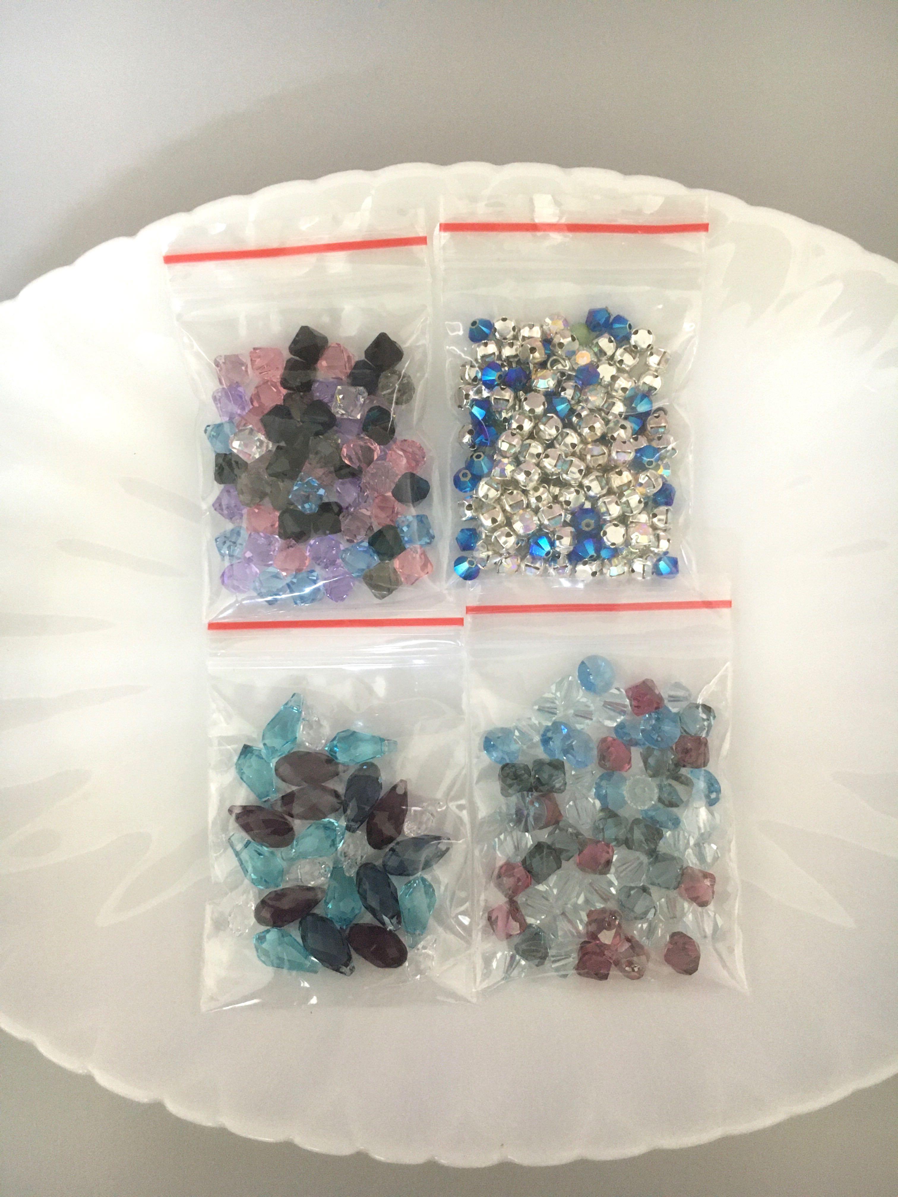 Mixture of Swarovski Beads Craft DIY Hobbies Toys Stationery