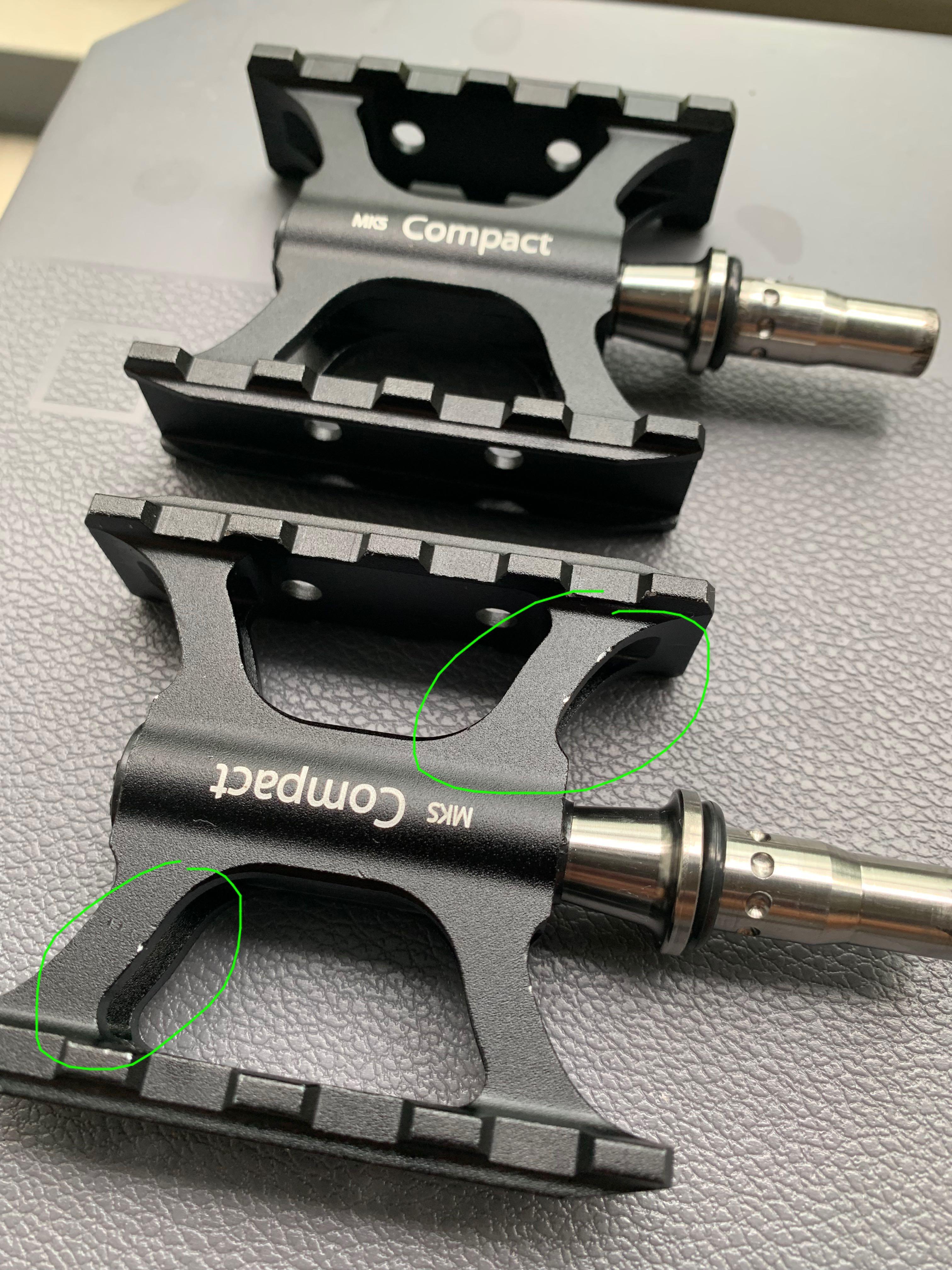 MKS Pedal Compact Ezy Ti Axle, Sports Equipment, Bicycles & Parts