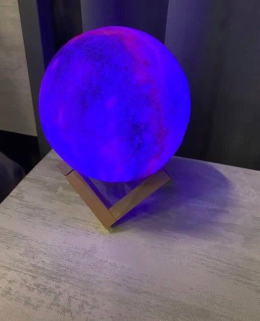 purple moon lamp