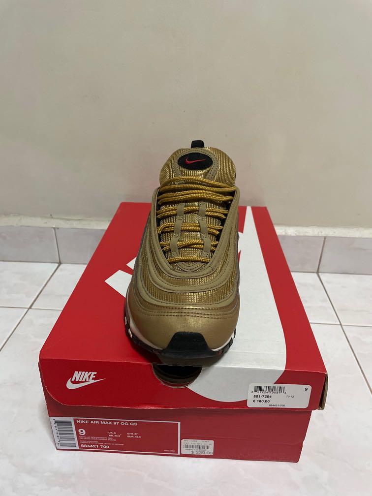 Nike Air Max 97 OG Gold Bullet Men s Fashion Footwear Sneakers
