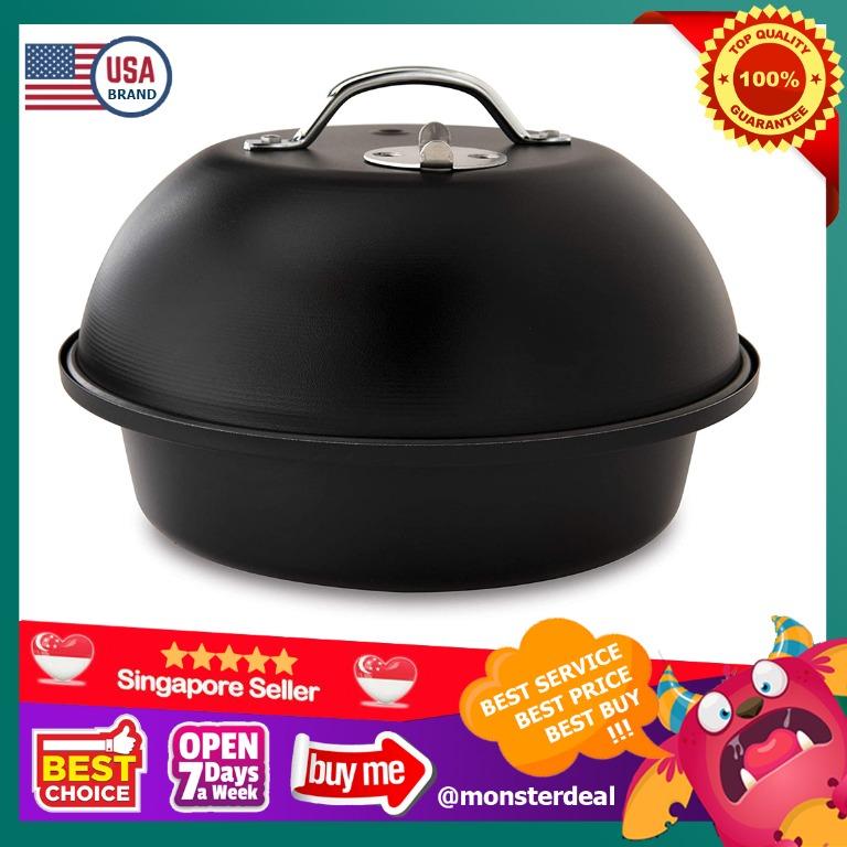 Nordic Ware Personal Size Stovetop Kettle Smoker, Black, Furniture