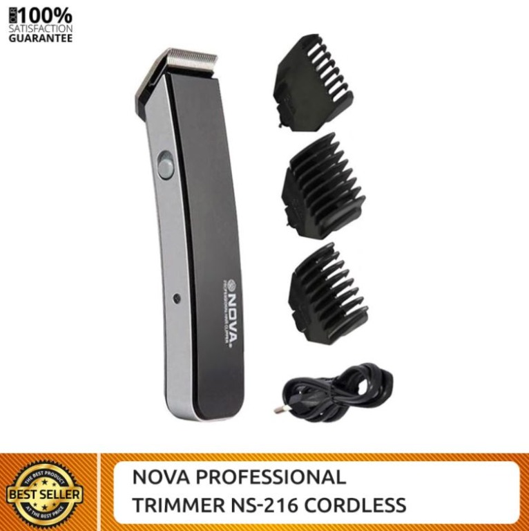 Nova Hair Beard Trimmer wireless rechargeable, Beauty & Personal Care ...