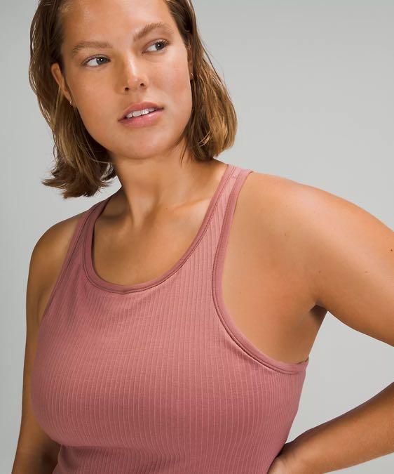 NEW Women Lululemon Ebb To Street Racerback Crop Tank Top Wisteria