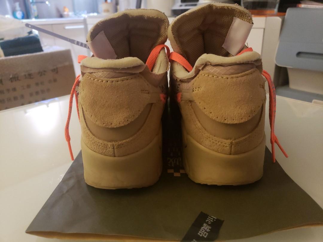 Off white x Nike Air max 90 desert ore, 男裝, 鞋, 波鞋- Carousell