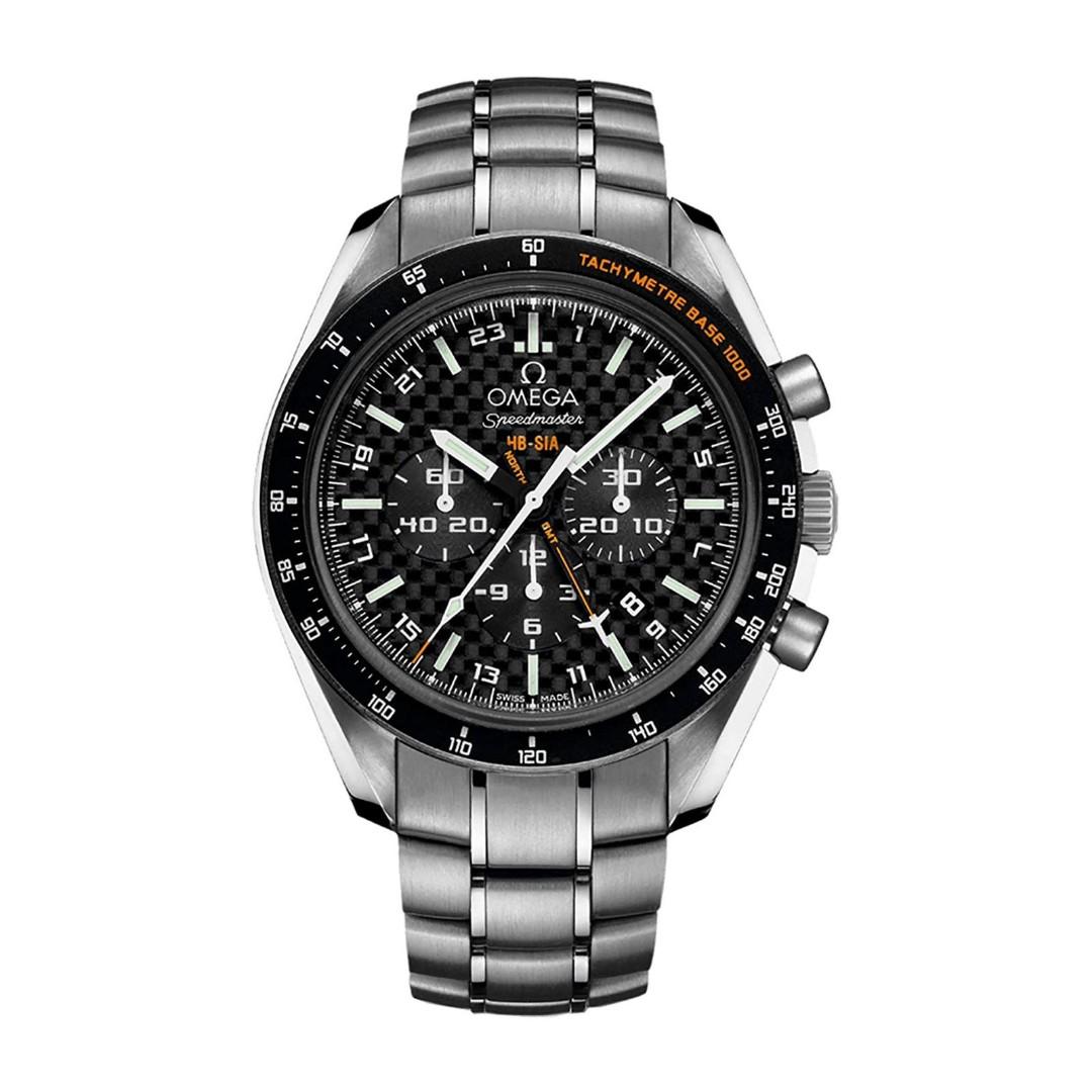 Omega Speedmaster HB-SIA GMT 'Solar Impulse' Titanium Chronograph, Fesyen  Pria, Jam Tangan di Carousell