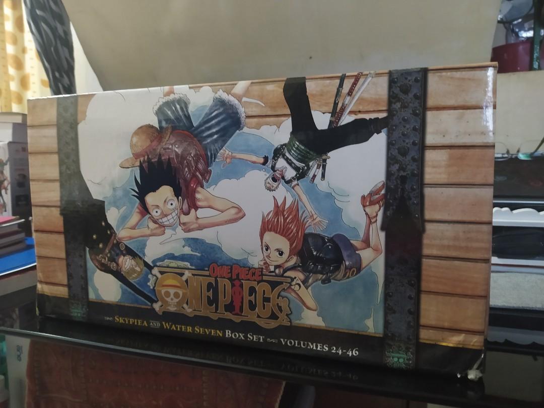 one piece manga box set (Category: Comics & Manga) located in Mandaluyong City. Submitted by hankim24 (Listing ID 1121102449, Image 2). Description: old box, recently unsealed to check the condition..