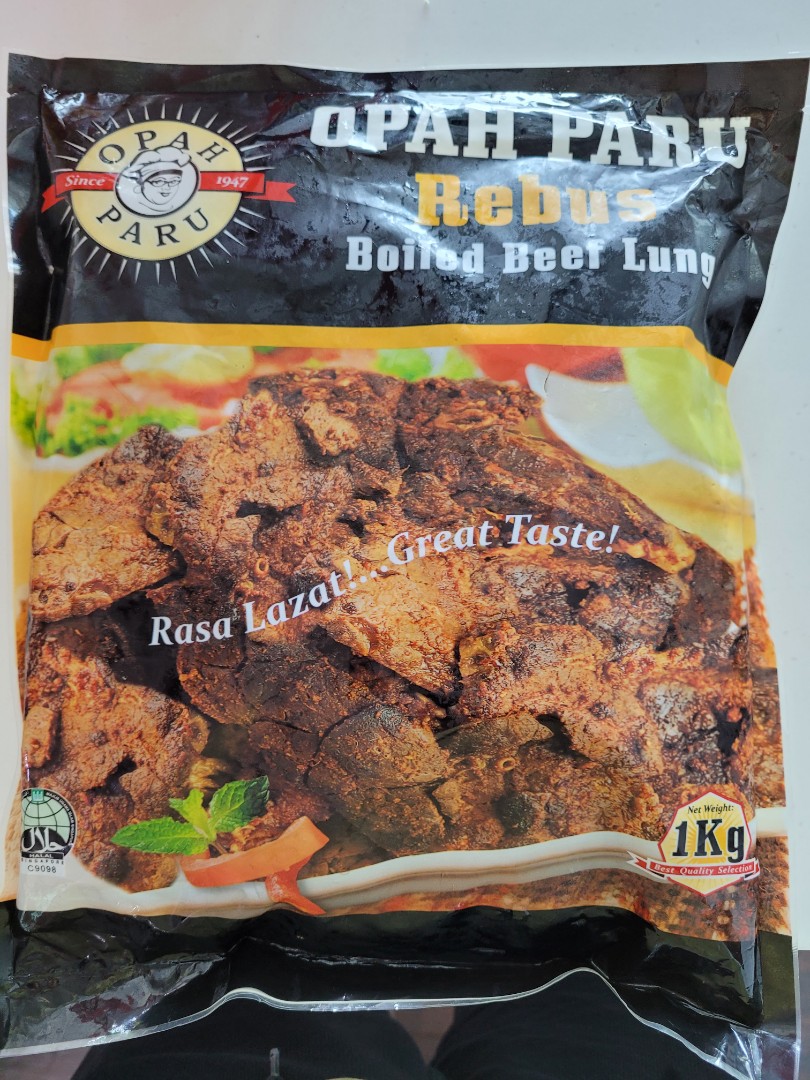 Opah Paru - Beef Lung, Food & Drinks, Packaged & Instant Food on Carousell
