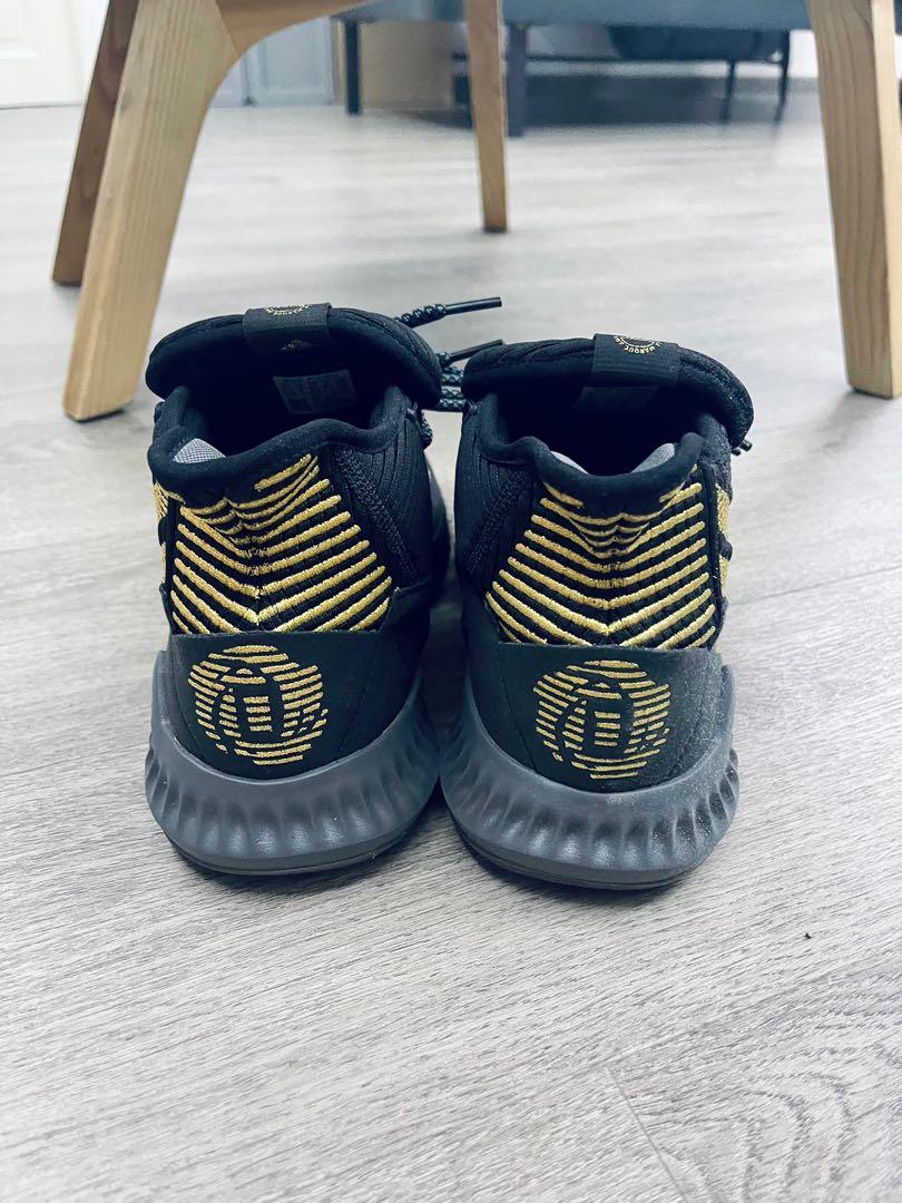 Original Adidas D Rose 9 Black Gold Men s Fashion Footwear