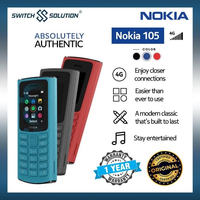 Nokia 105 4G 128 MB negro 48 MB RAM