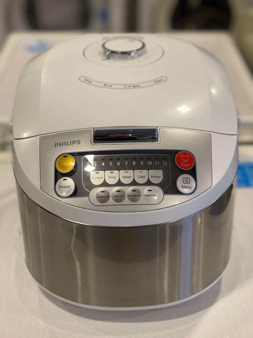 PHILIPS HD3038 FUZZY LOGIC RICE COOKER (1.8L), TV & Home Appliances