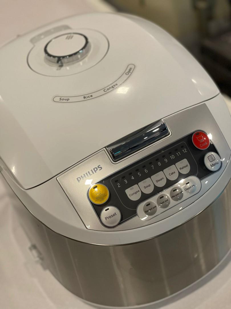 PHILIPS HD3038 FUZZY LOGIC RICE COOKER (1.8L), TV & Home Appliances