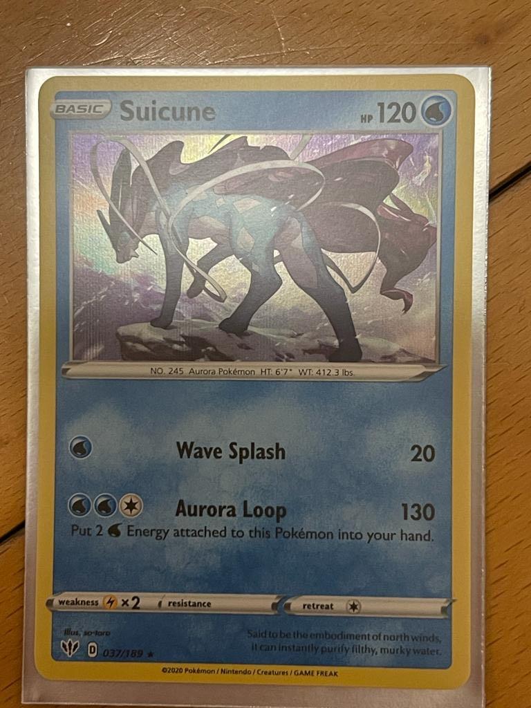 Zamazenta V rare Pokémon card +12 holo reverse cards, 興趣及遊戲, 玩具 & 遊戲類