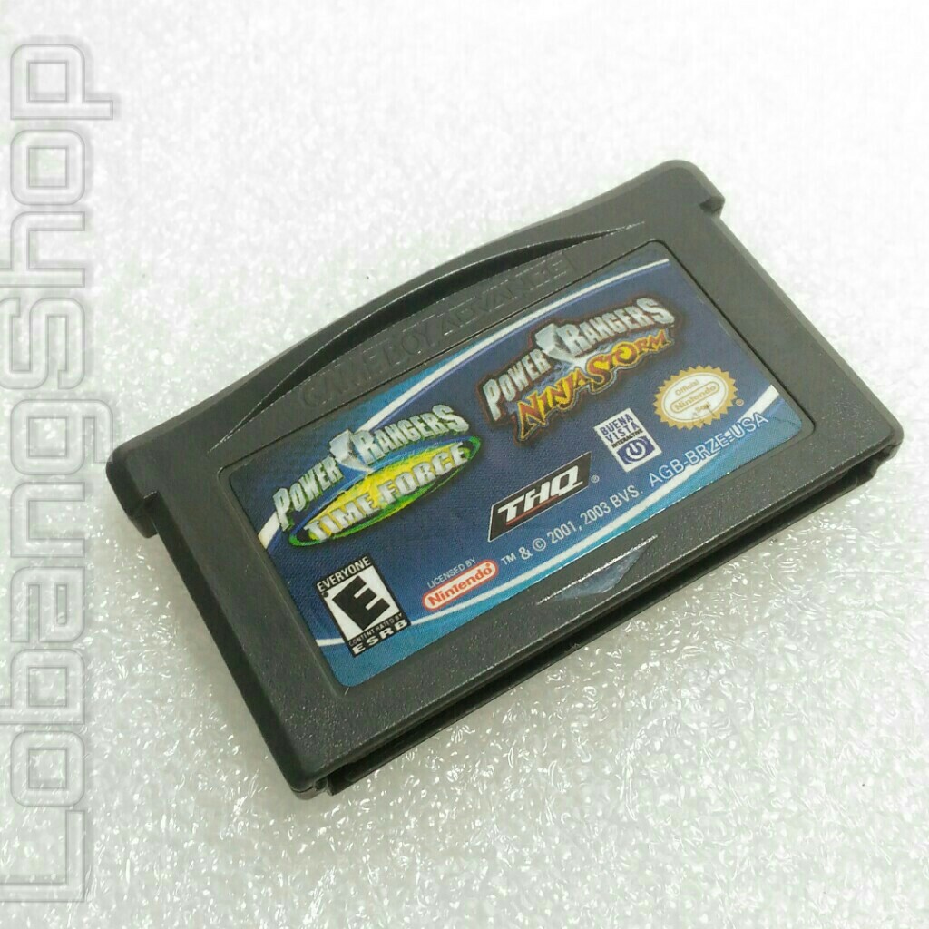 Power Rangers : La Force Du Temps + Ninja Storm – Game Boy Advance – Cartouche