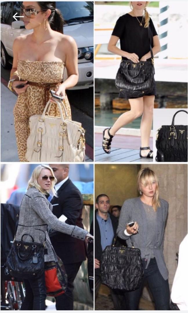Prada nylon bag 2025 celebrity