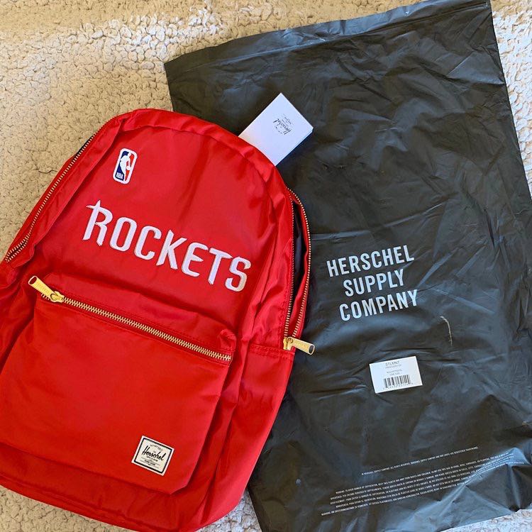 [Preorder] Herschel NBA Rockets backpack, Women's Fashion, Bags