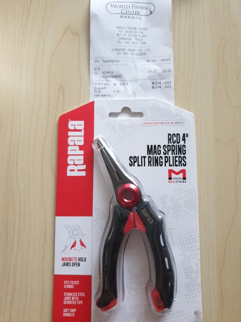 Rapala Mag Spring Pliers split ring, Sports Equipment, Fishing on Carousell