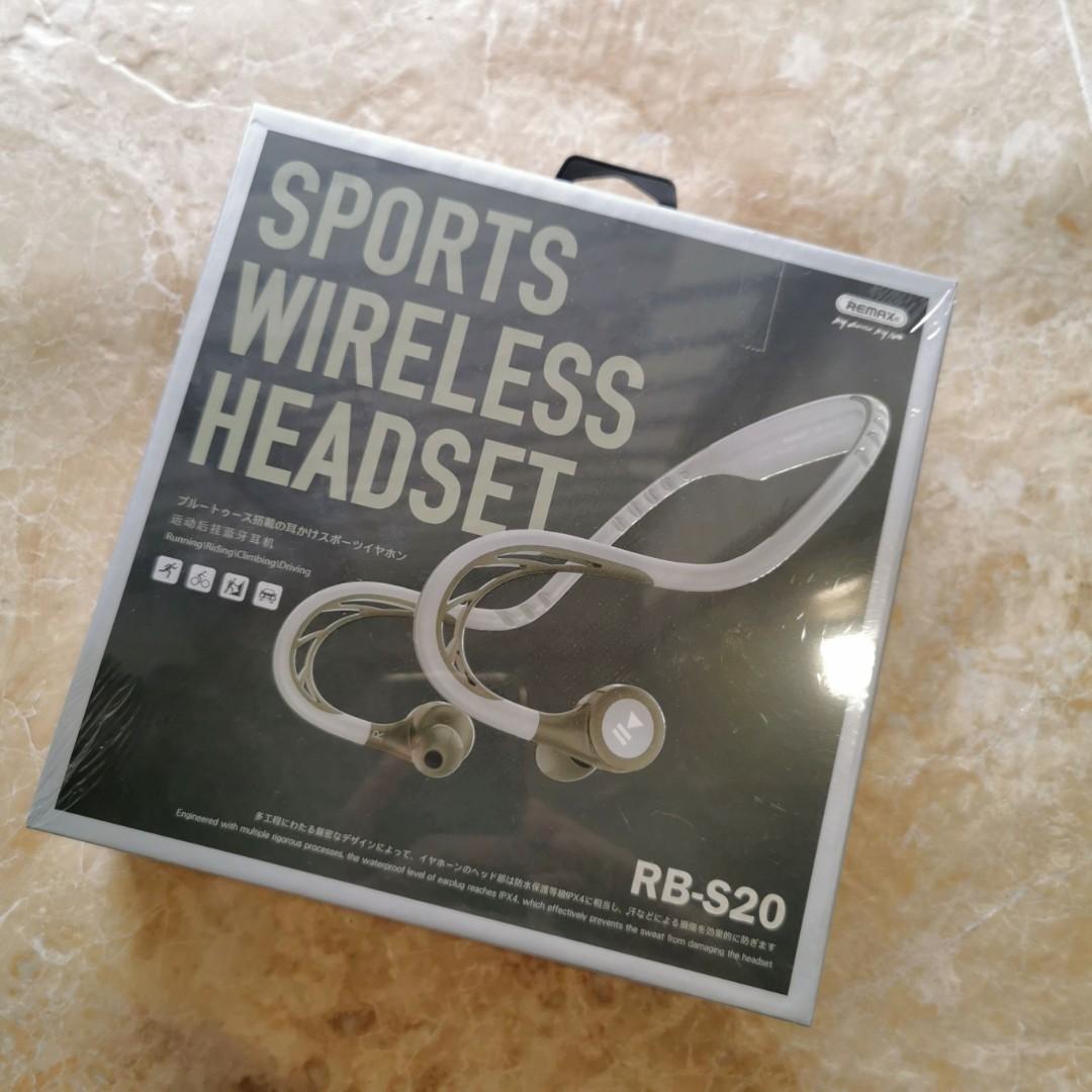 Brand New in Box BNIB Remax RB S20 Sports Earphones Wireless