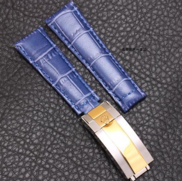 Rolex Leather Strap with Clasp buckle, Luxury, Watches on Carousell