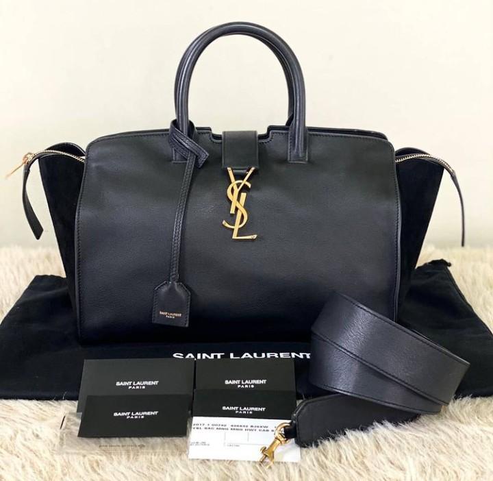 YSL Downtown Cabas Tote, Luxury, Bags & Wallets on Carousell