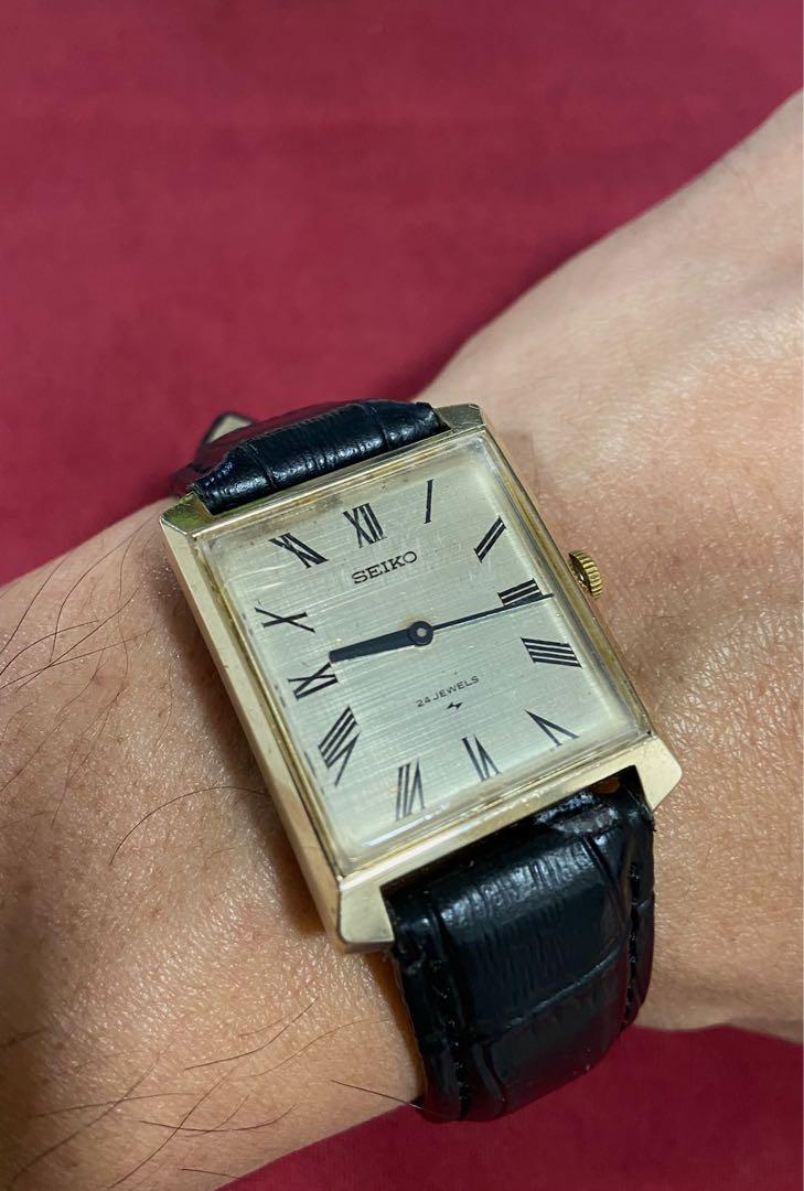 Seiko Gold Tank . Homage to Cartier classic, Men's Fashion, Watches ...