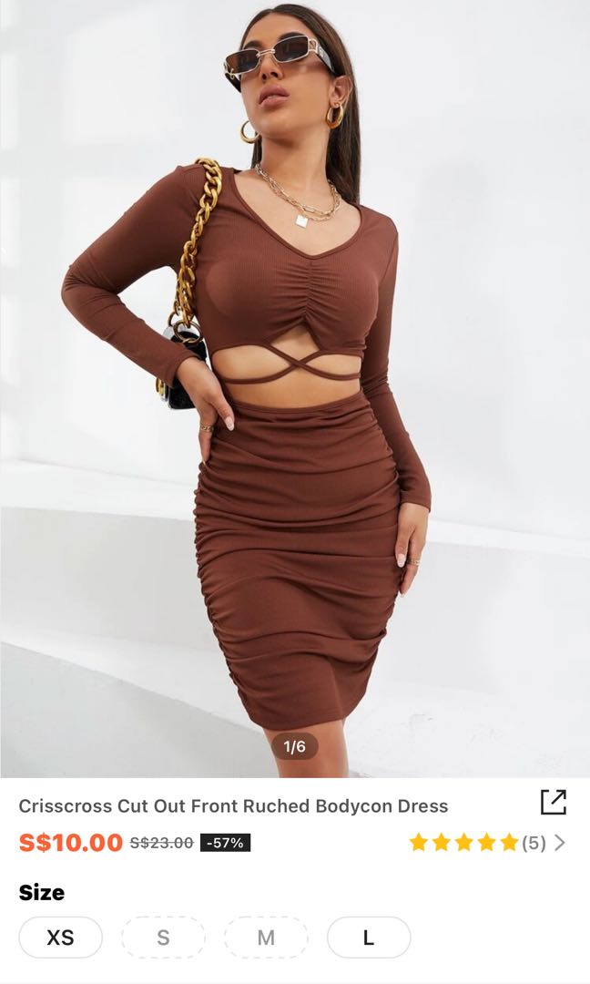 Shein Bodycon Dress, Women's Fashion 