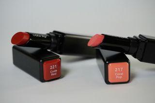 Shiseido lipstick and lipbalm