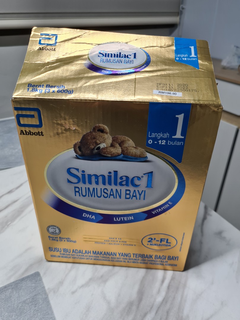Similac Stage 1 Milk Powder 600g X 2 0 12 Months Babies Kids Nursing Feeding Breastfeeding Bottle Feeding On Carousell