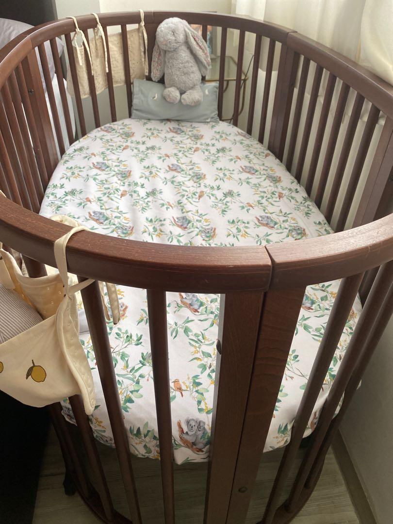 Stokke Sleepi cot in walnut, Babies & Kids, Baby Nursery & Kids