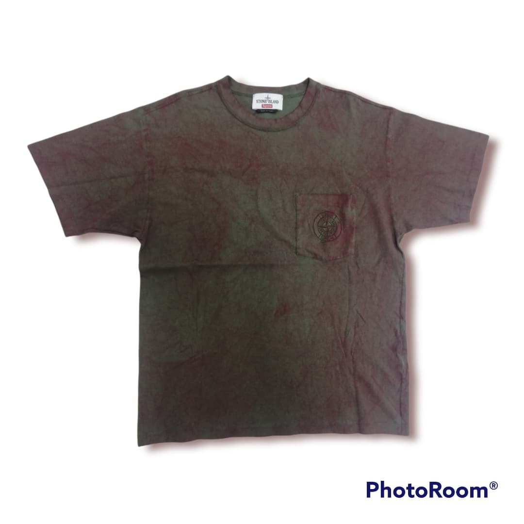 Stone island supreme sales pocket tee