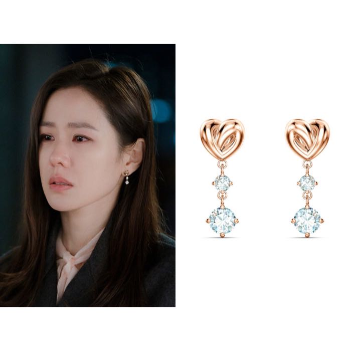 Swarovski lifelong heart store pierced earrings